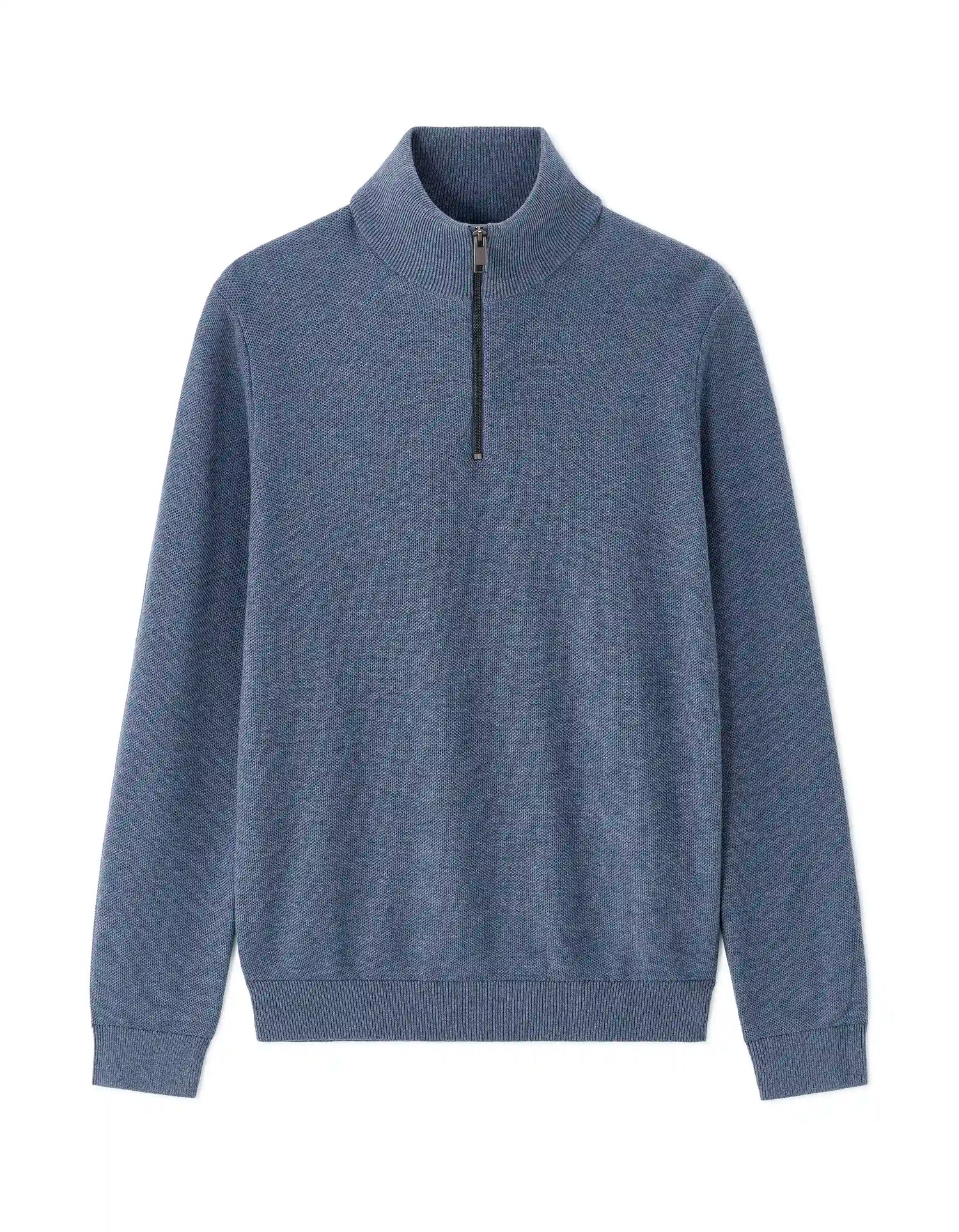 Celio_Blue Storm_100% Cotton Crew Neck Sweater_CELIM_BLUE STORM_07