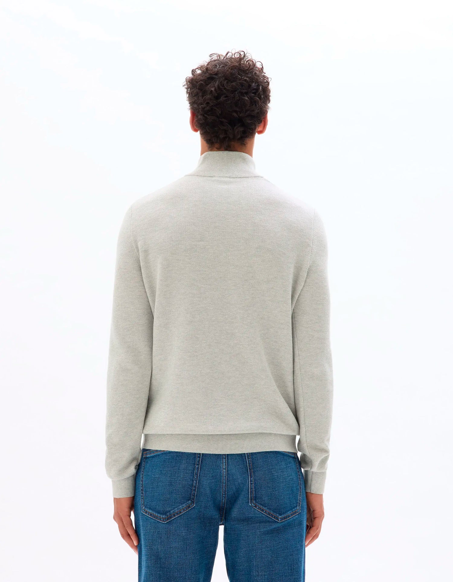 Celio_Grey Mel_100% Cotton Crew Neck Sweater_CELIM_GREY MEL_03