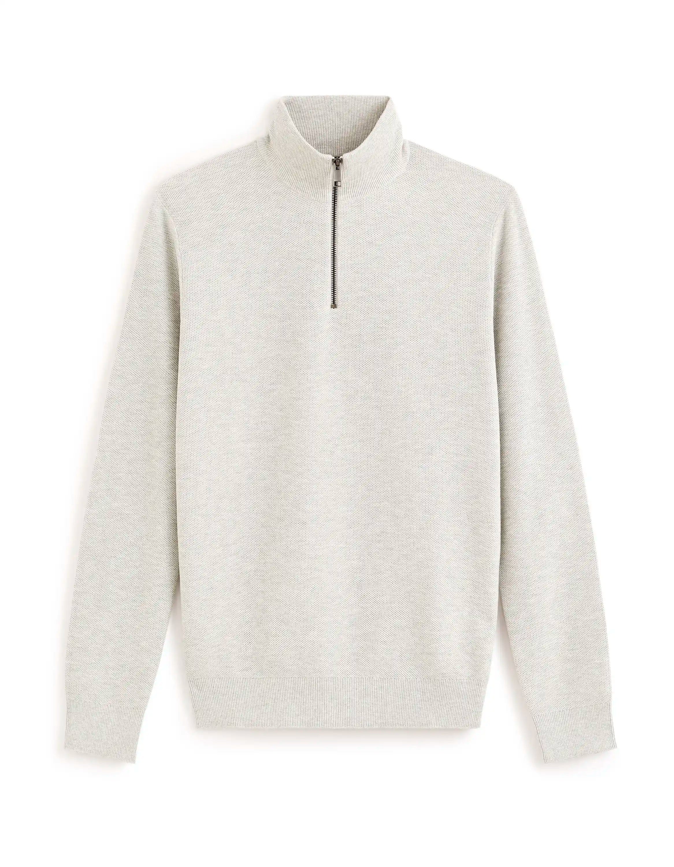 Celio_Grey Mel_100% Cotton Crew Neck Sweater_CELIM_GREY MEL_05