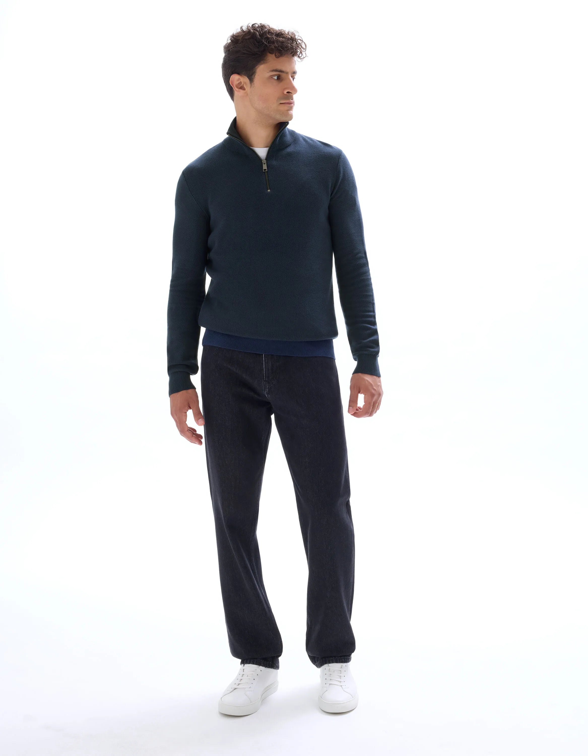 Celio_Navy_100% Cotton Crew Neck Sweater_CELIM_NAVY_02