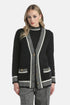 Luisa Spagnoli_Var Nero Mulin Panna_Ceneriera - Cardigan with Contrast Details_CENERIERA_3038_01