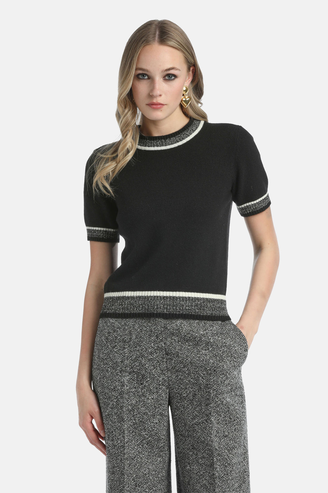 Luisa Spagnoli_Var Nero Mulin Panna_Cenerino - Knit Top_CENERINO_3038_01