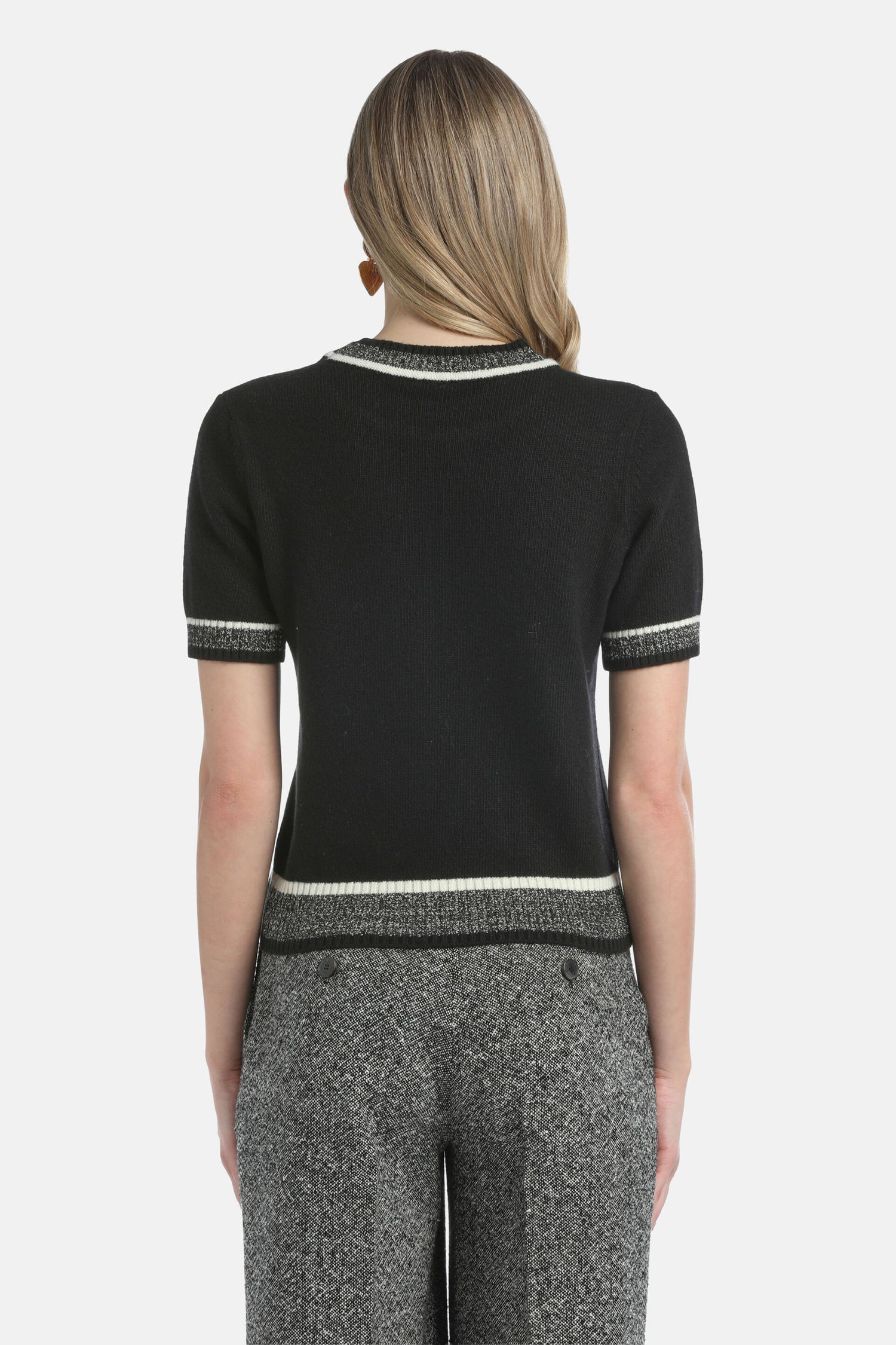 Luisa Spagnoli_Var Nero Mulin Panna_Cenerino - Knit Top_CENERINO_3038_02