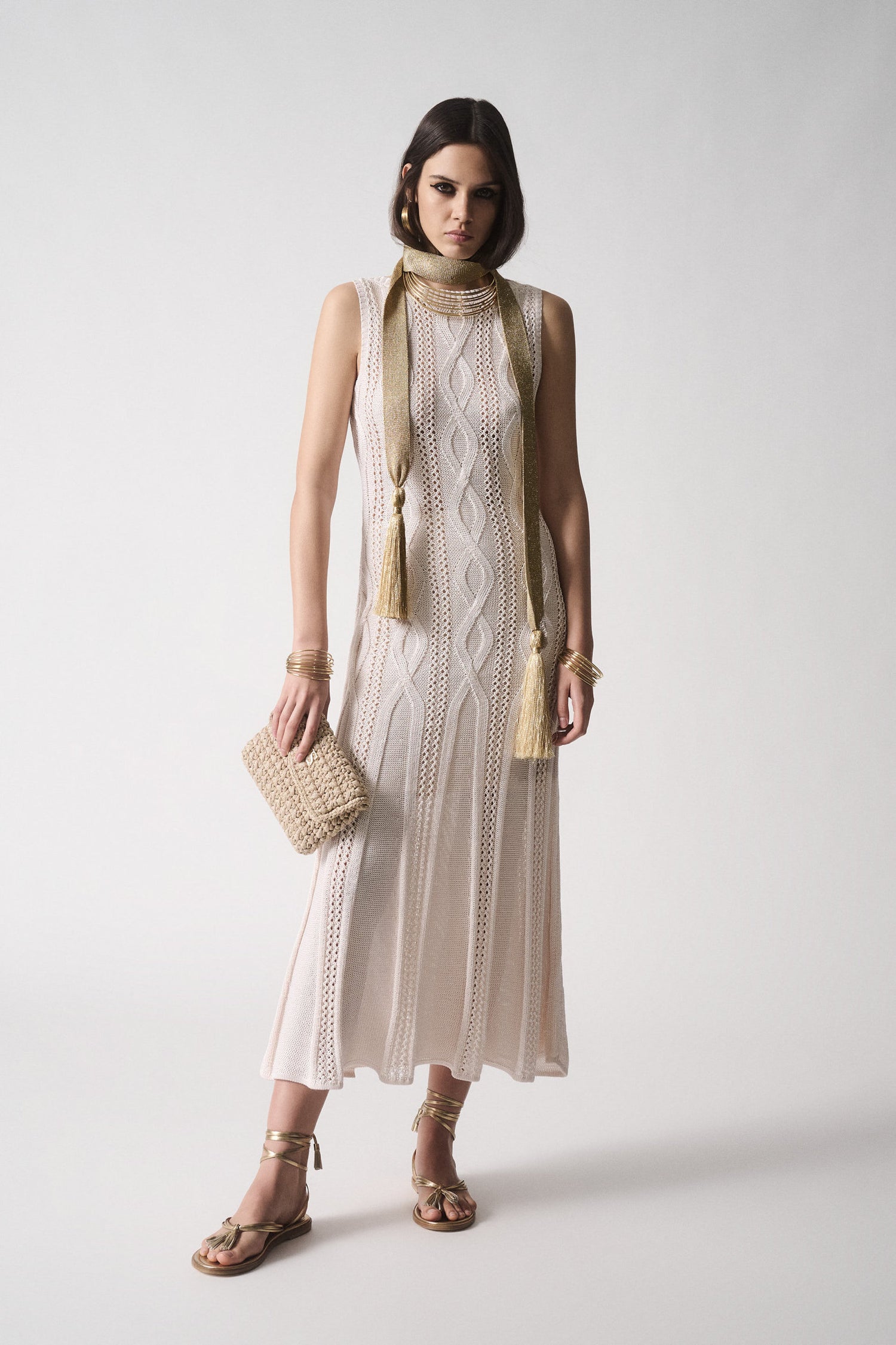 Cerchia Perforated Knit Dress_CERCHIA_0203_05