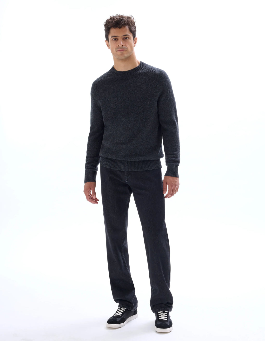 Celio_Anthra Mel_100% Lambswool Crew Neck Sweater_CEWOOL_ANTHRA MEL_02