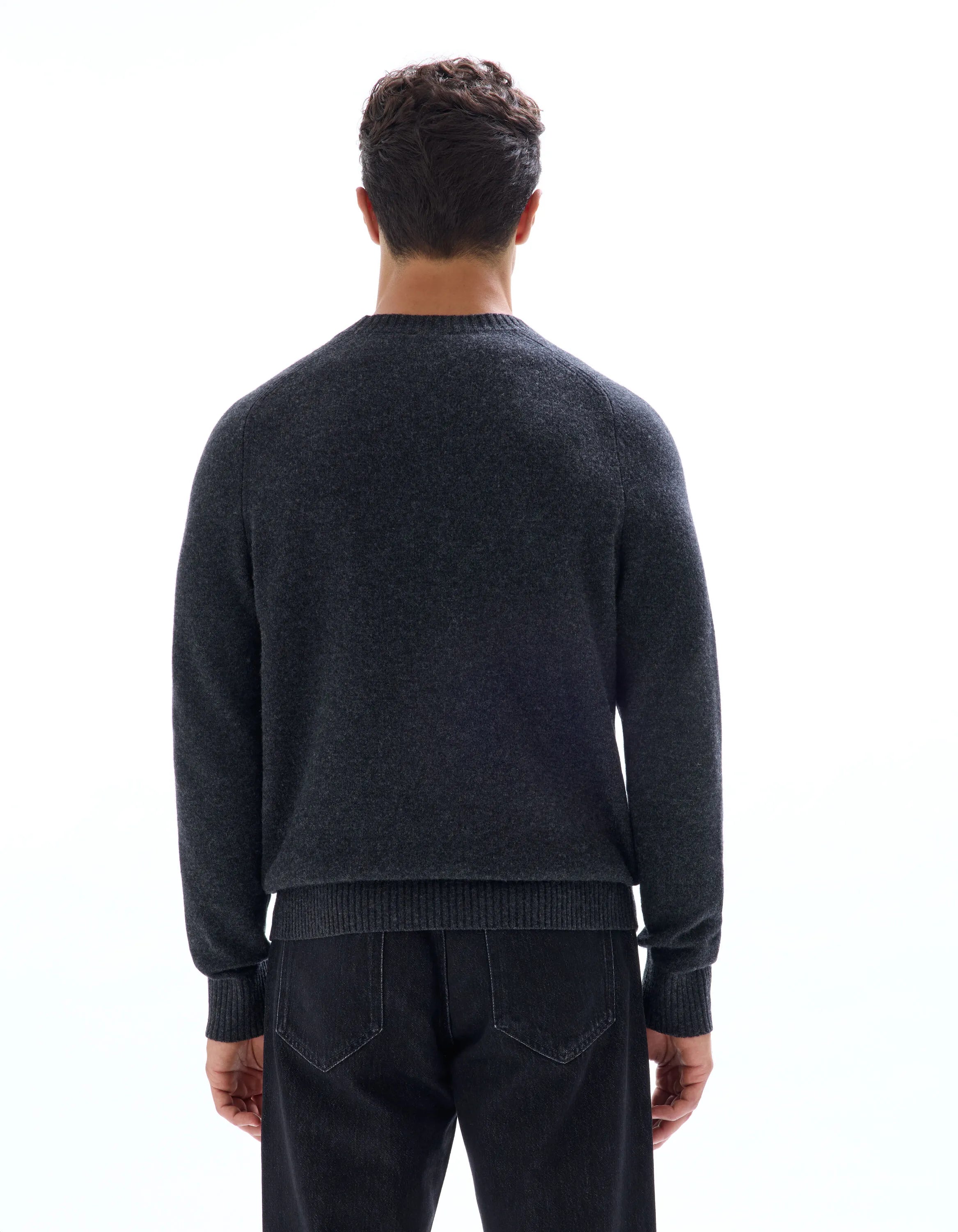 Celio_Anthra Mel_100% Lambswool Crew Neck Sweater_CEWOOL_ANTHRA MEL_03