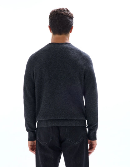 Celio_Anthra Mel_100% Lambswool Crew Neck Sweater_CEWOOL_ANTHRA MEL_03