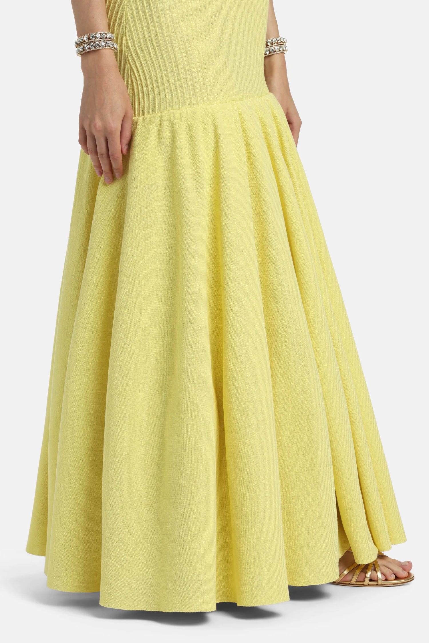 Luisa Spagnoli Giallo Women Classifica - Cut-Out Dress - Fashion Show SKU: CLASSIFICA_0408 Image 04