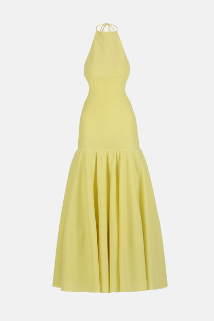 Luisa Spagnoli Giallo Women Classifica - Cut-Out Dress - Fashion Show SKU: CLASSIFICA_0408 Image 05