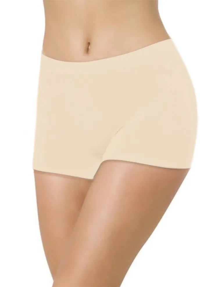 Marie France Beige Women Aviva No-Show Stretch Bamboo Short SKU: COAVIVA_beige Image 01