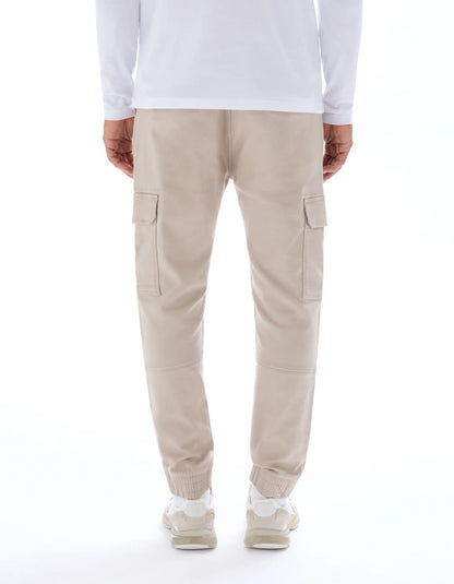 Celio_Beige 07_Slim Cargo Pants in Stretch Cotton_COKIT4_BEIGE 07_03