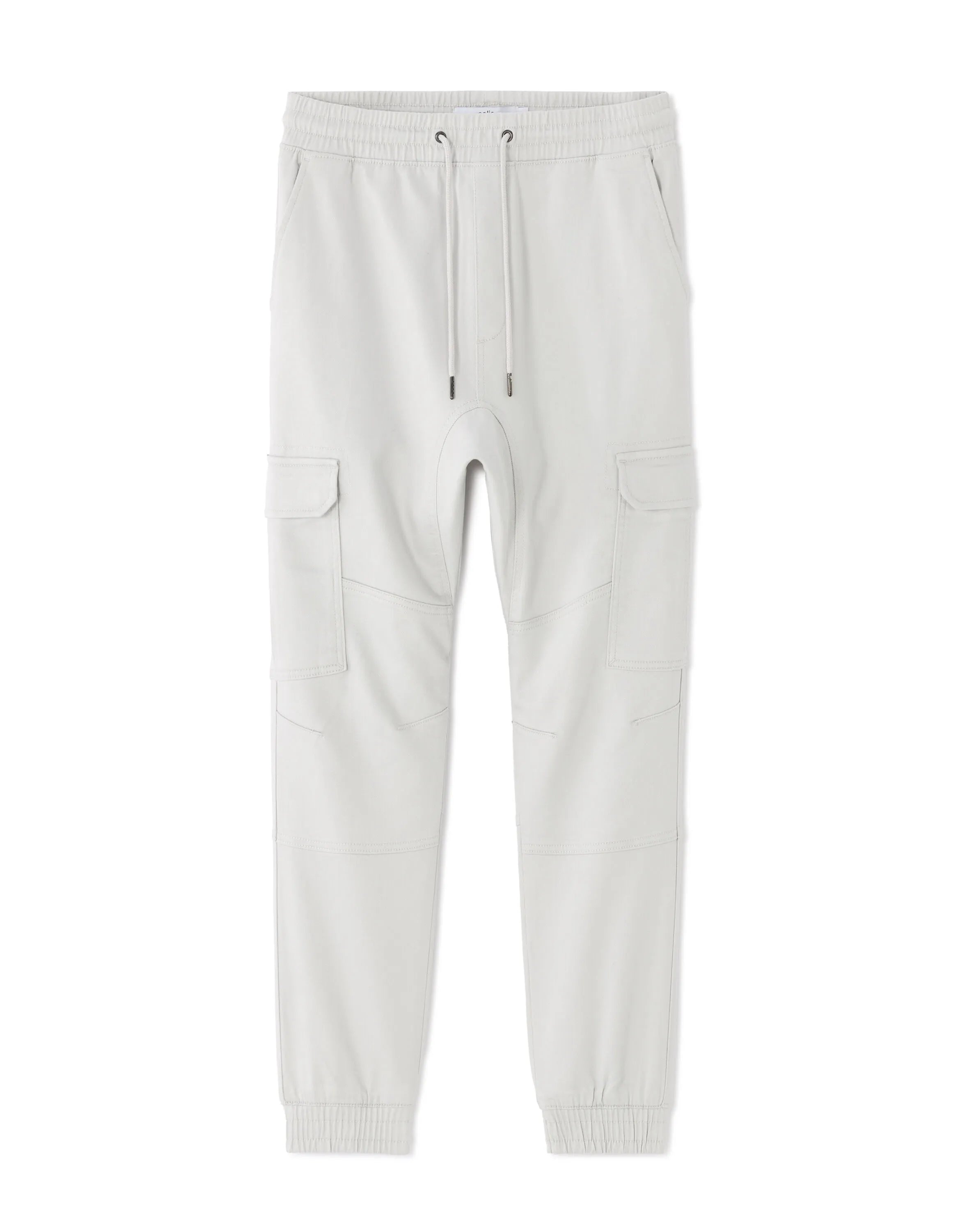 Celio_Ecru H25_Slim-Fit Cargo Pants in Stretch Cotton_COKIT4_ECRU H25_07