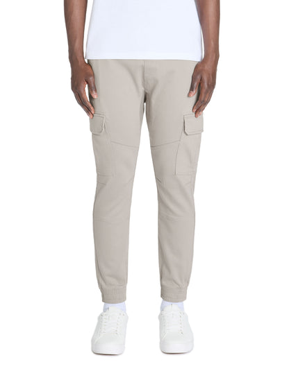 Celio_Grey Slim Cargo Pants 100% Stretch Cotton_COKIT4_GREY E25_02