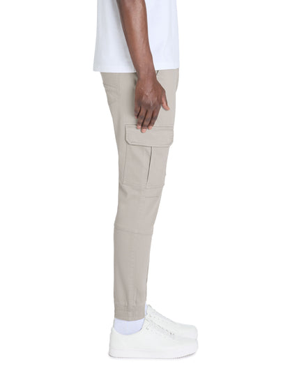 Celio_Grey Slim Cargo Pants 100% Stretch Cotton_COKIT4_GREY E25_04