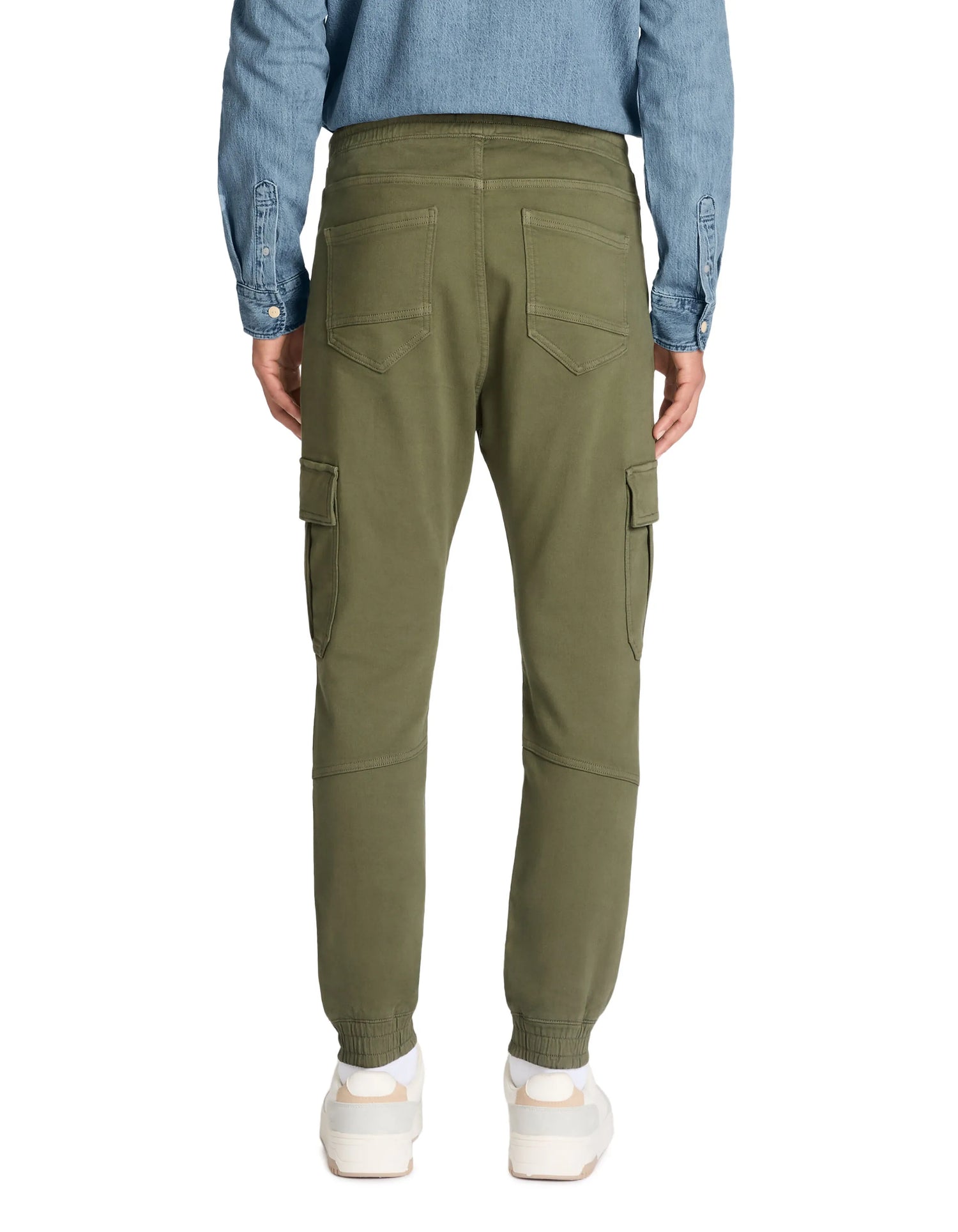 Celio_Khaki_Slim Stretch Cotton Cargo Pants_COKIT4_KHAKI_03