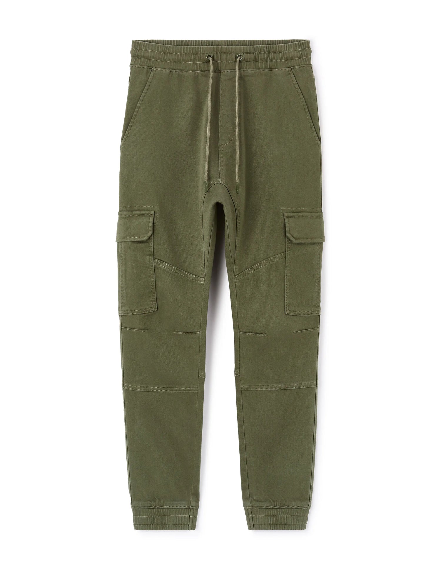Celio_Khaki_Slim Stretch Cotton Cargo Pants_COKIT4_KHAKI_05