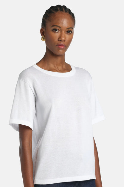 Luisa Spagnoli_Cream_Contagiri - Knit T-Shirt_CONTAGIRI A_0202_03