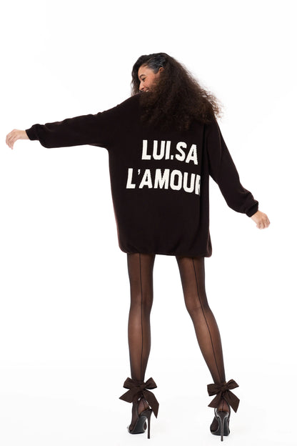 Luisa Spagnoli_Brown-Cream_Corinne - Oversized Pullover Ð Fashion Show_CORINNE_0921 0202_01