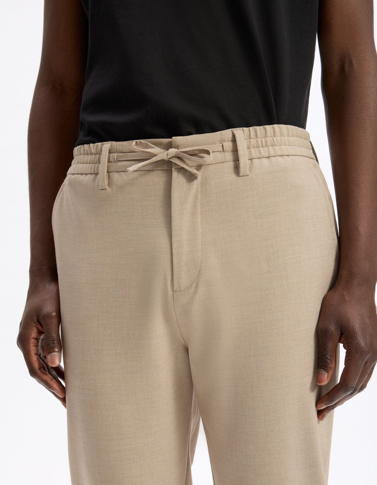 Celio_Beige 24H Stretch Pants_COSMART_BEIGE FONCE_05
