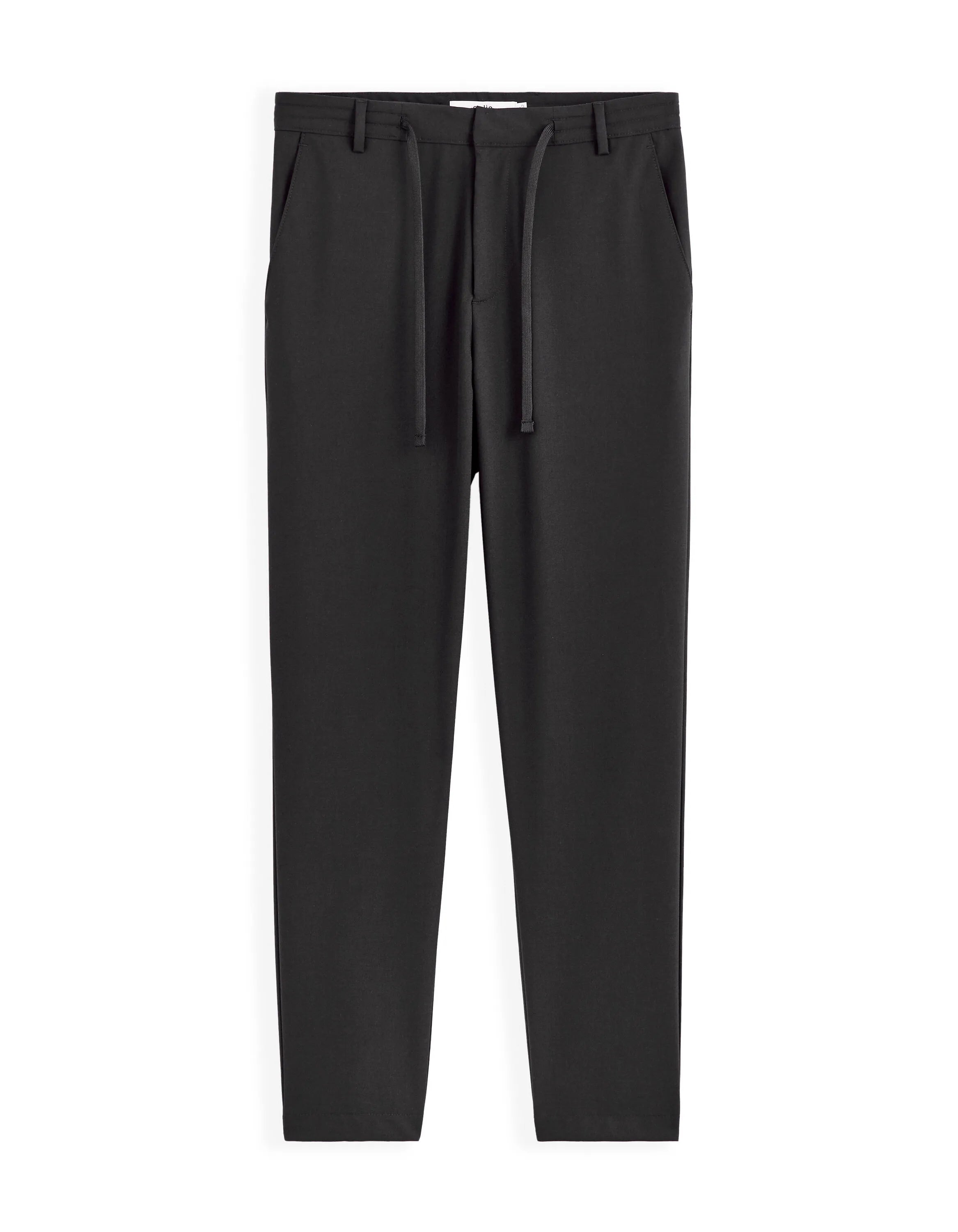 Celio_Black_24H Slim Stretch 7/8 Pants_COSMART_BLACK_06