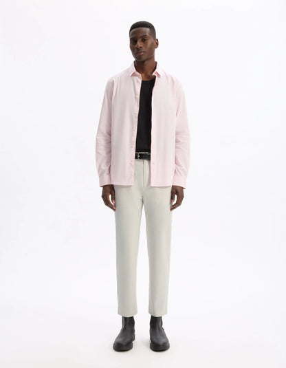 Celio_Ecru_24H Slim Stretch 7/8 Pants_COSMART_ECRU_01