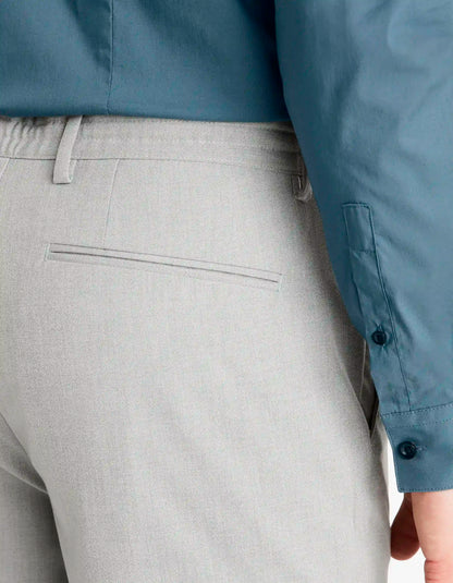 Celio_Grey_24H Slim Stretch 7/8 Pants_COSMART_GREY_05