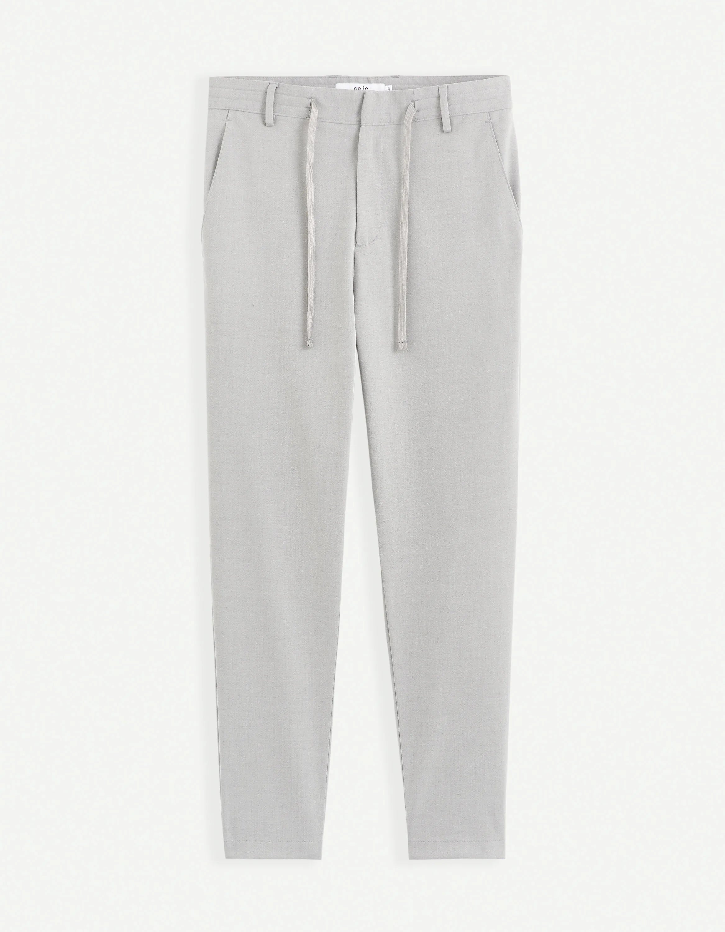Celio_Grey_24H Slim Stretch 7/8 Pants_COSMART_GREY_07