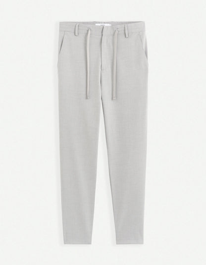 Celio_Grey_24H Slim Stretch 7/8 Pants_COSMART_GREY_07