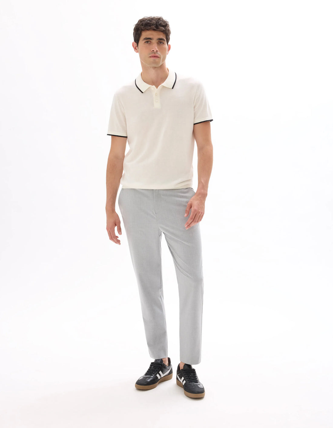 Celio_Gris Clair_24H Slim Stretch 7/8 Pants_COSMART_GRIS CLAIR_01