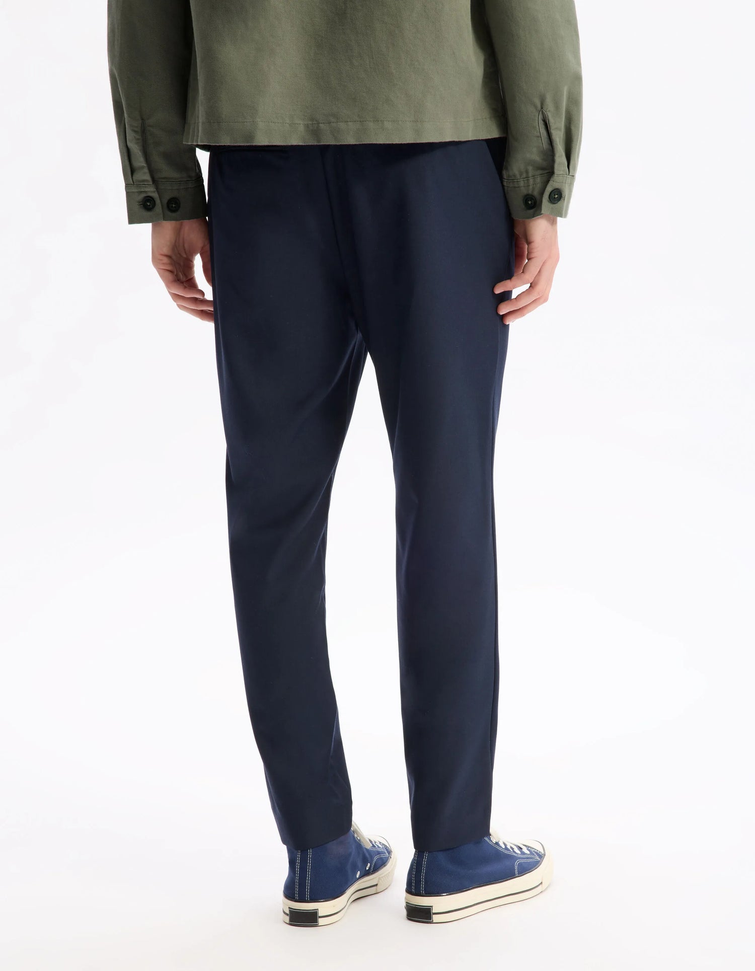 Celio_Marine_24H Slim Stretch 7/8 Pants_COSMART_MARINE_03