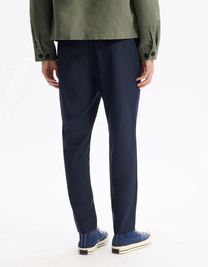 Celio_Marine_24H Slim Stretch 7/8 Pants_COSMART_MARINE_03