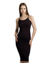 Marie France Black Women Timaisa Seamless Form-Fitting Midi Dress SKU: COTIMAISA_Black Image 01