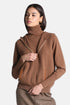 Luisa Spagnoli Cammello/Tabacco Women Cremina Ribbed Knit Vest with Hood SKU: CREMINA_2331 2219 Image 01