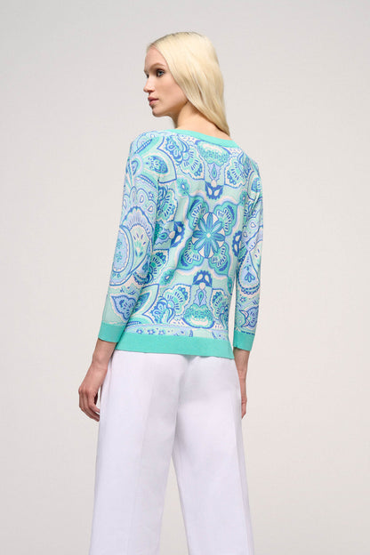 Crostone Paisley Cardigan_CROSTONE_3610_02