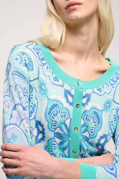 Crostone Paisley Cardigan_CROSTONE_3610_03