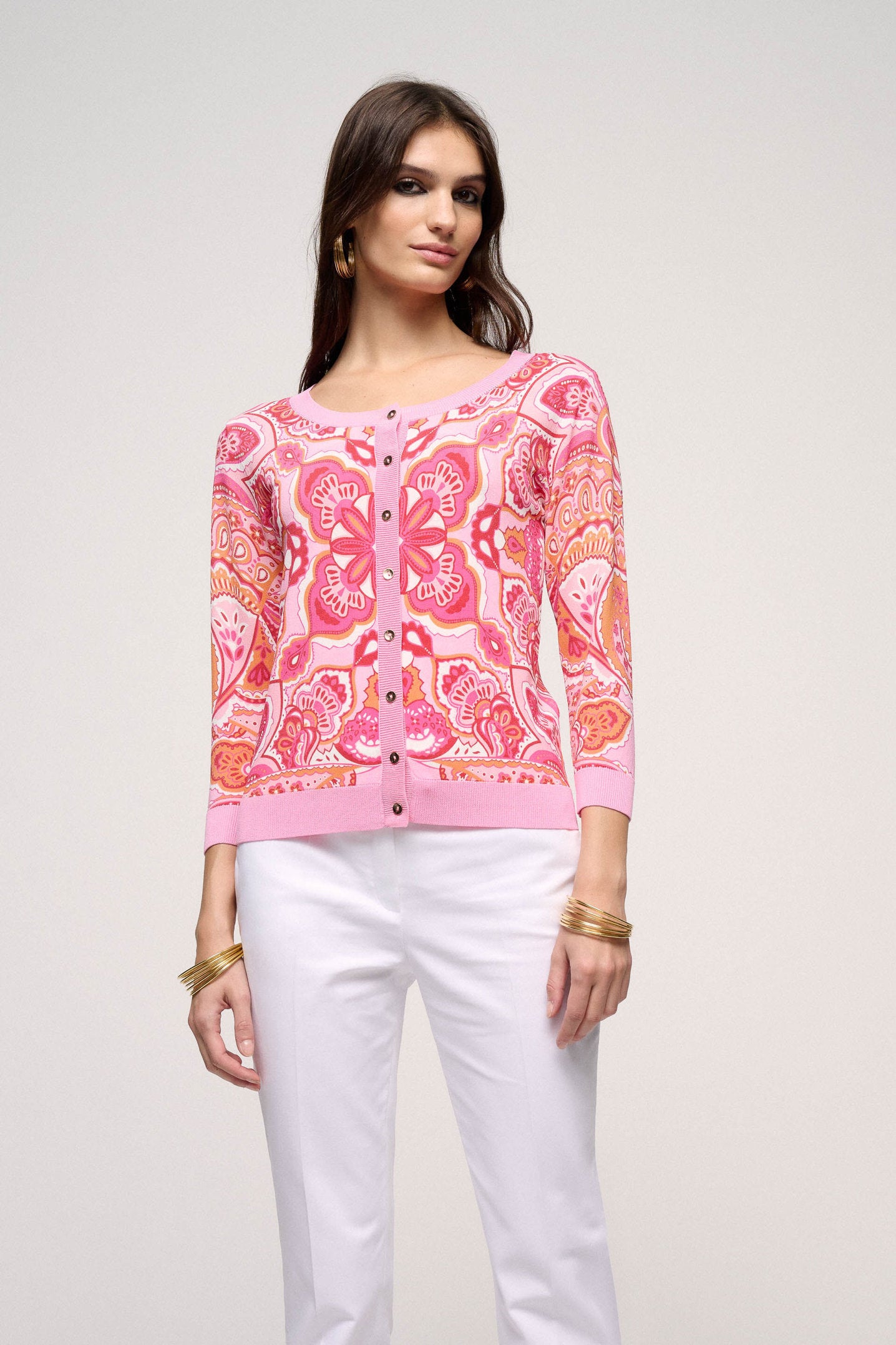 Paisley Button Up Cardigan_Crostone_3617_05