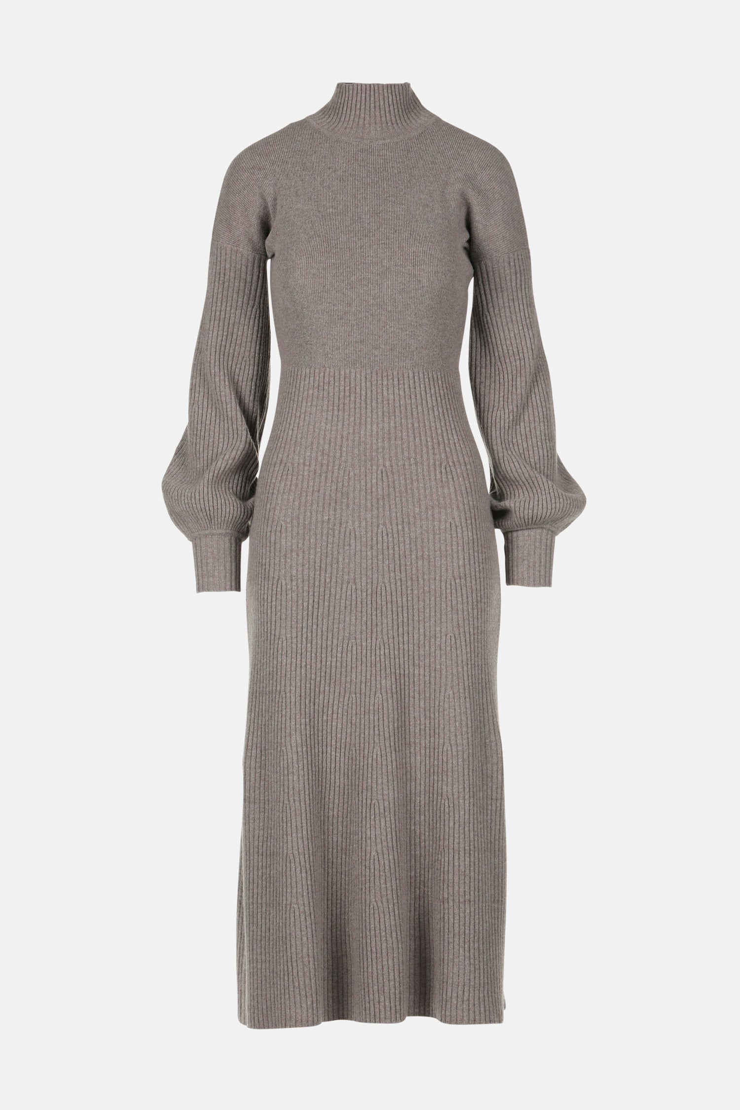 Luisa Spagnoli_Tortora_Curiosita - Cashmere-Blend Maxi Dress_CURIOSITA_1181_06