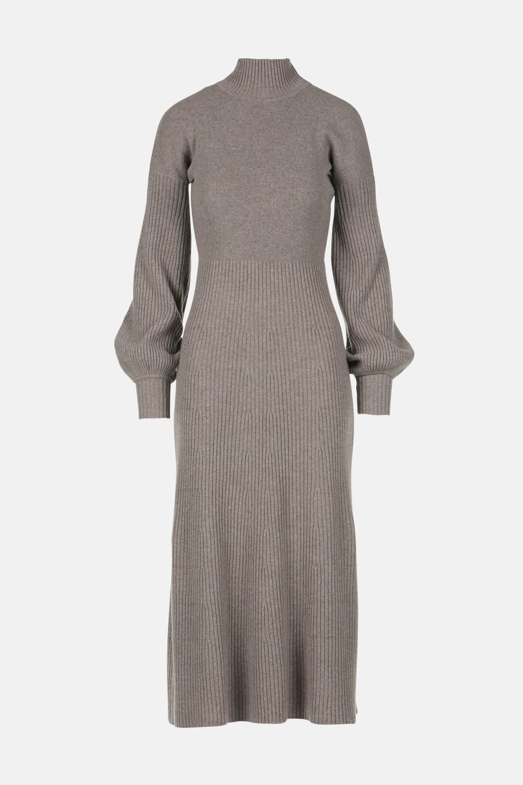 Luisa Spagnoli_Tortora_Curiosita - Cashmere-Blend Maxi Dress_CURIOSITA_1181_06