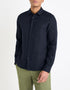 Regular Linen Shirt - Navy_02