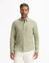 Celio_Sauge green Regular Shirt 100% Linen_DAFLIX_VERT SAUGE_01