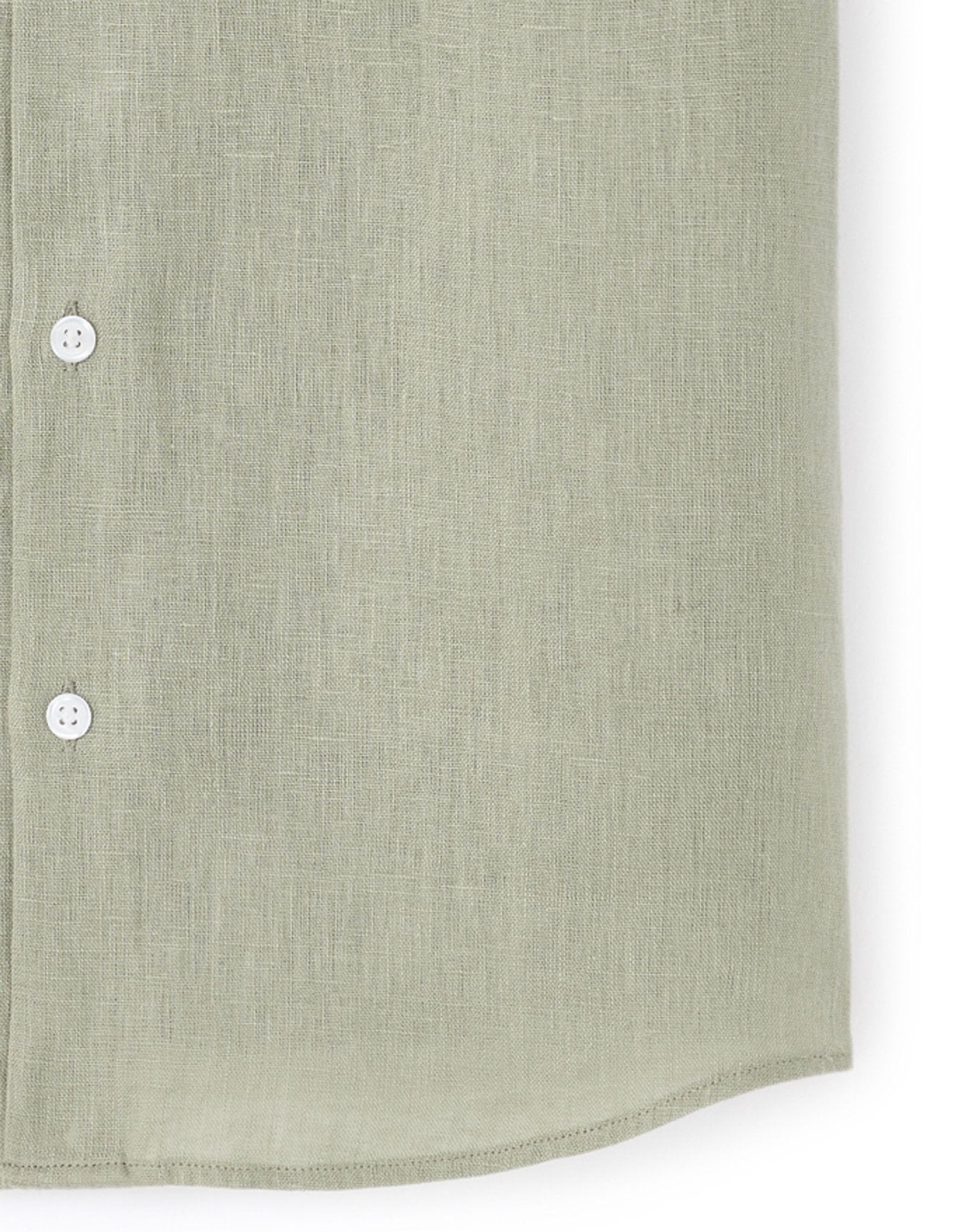 Celio_Sage Green Regular Shirt with Mao Collar 100% Linen_DAMAOPOC_VERT SAUGE_07