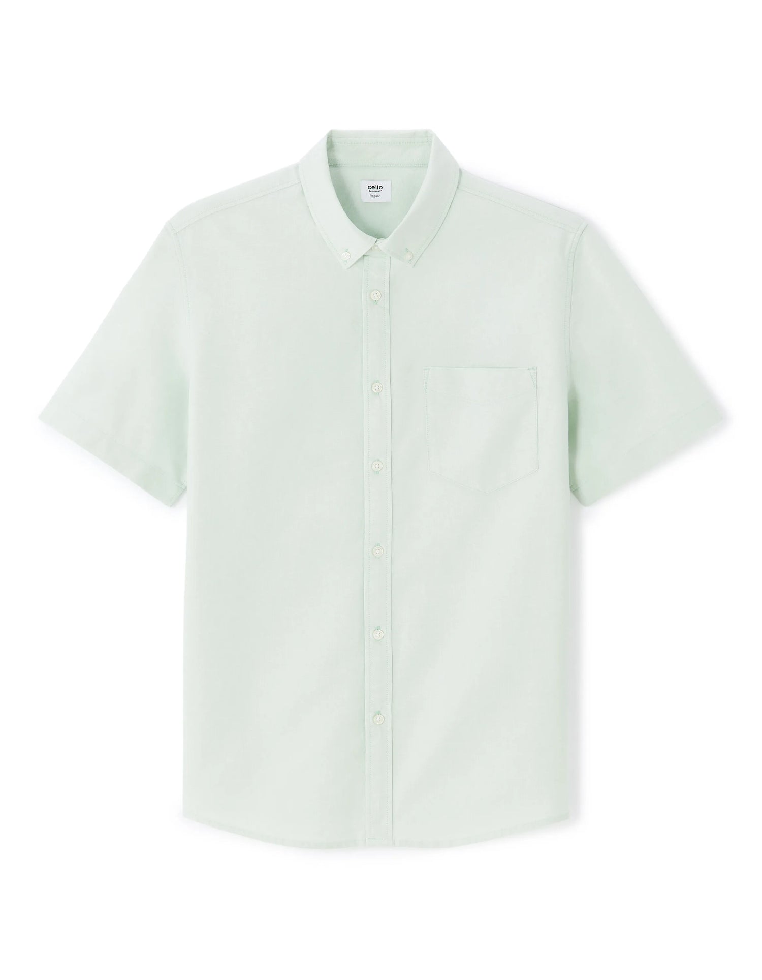 Celio_Mint_Regular Oxford Shirt 100% Cotton_DAXFORDMC_MINT_07