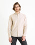 Celio_Beige_Regular 100% Cotton Oxford Shirt_DAXFORD_BEIGE_01