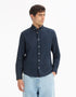 Celio_Dark Navy_Regular 100% Cotton Oxford Shirt_DAXFORD_DARK NAVY_01