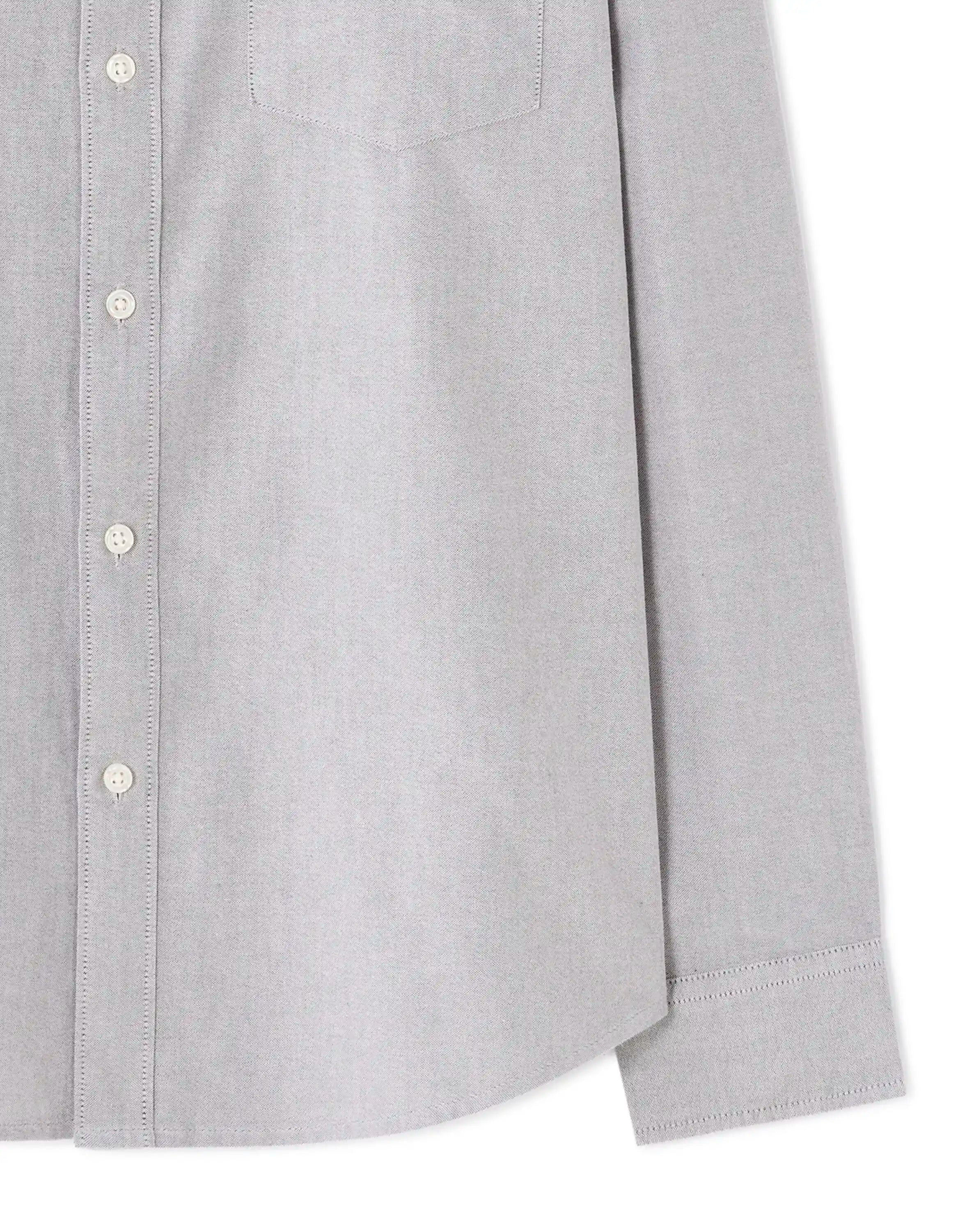 Celio_Gris Fonce_Regular Fit 100% Cotton Oxford Shirt_DAXFORD_GRIS FONCE_06