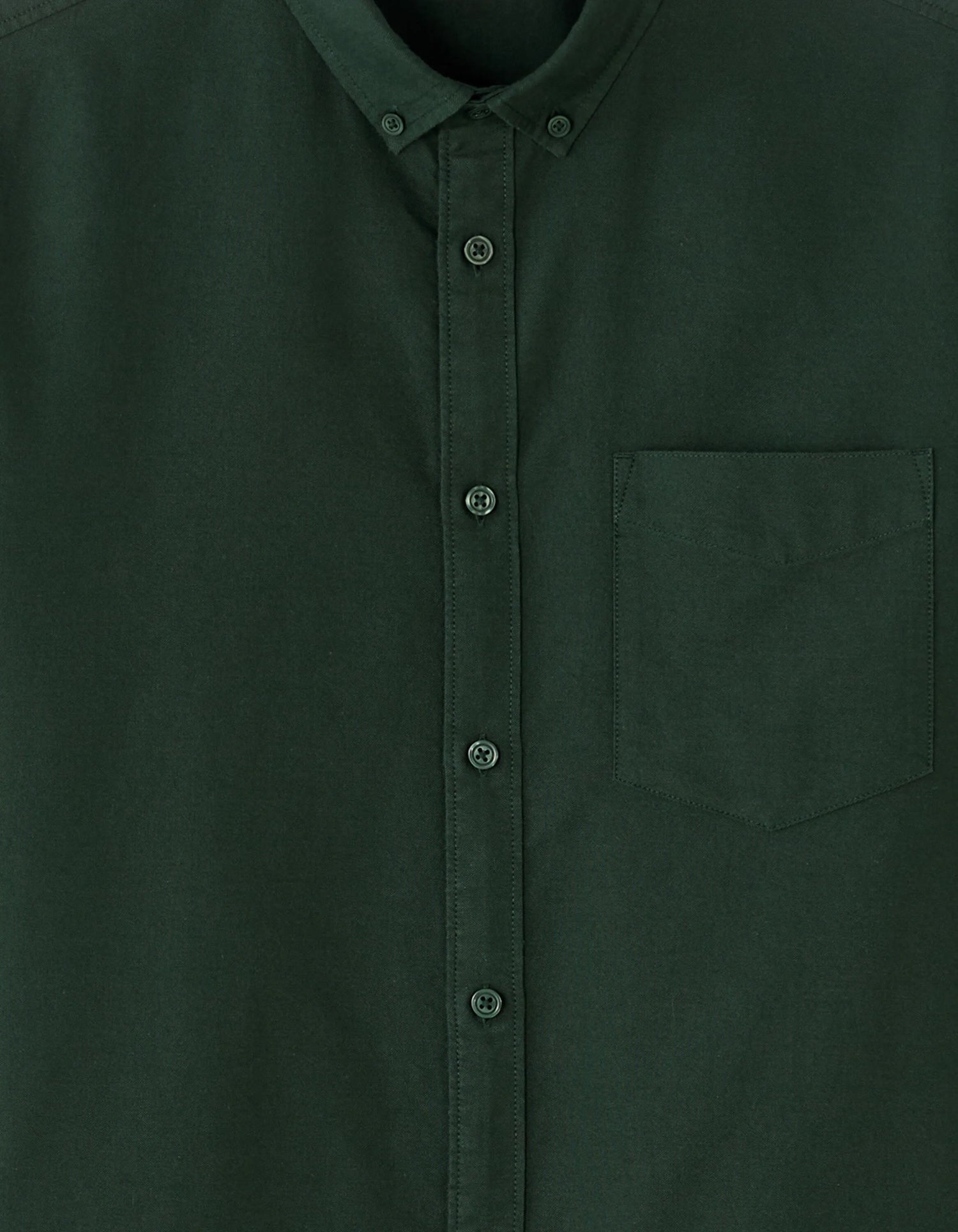 Celio_Vert Fonce_Regular Fit 100% Cotton Oxford Shirt_DAXFORD_VERT FONCE_05