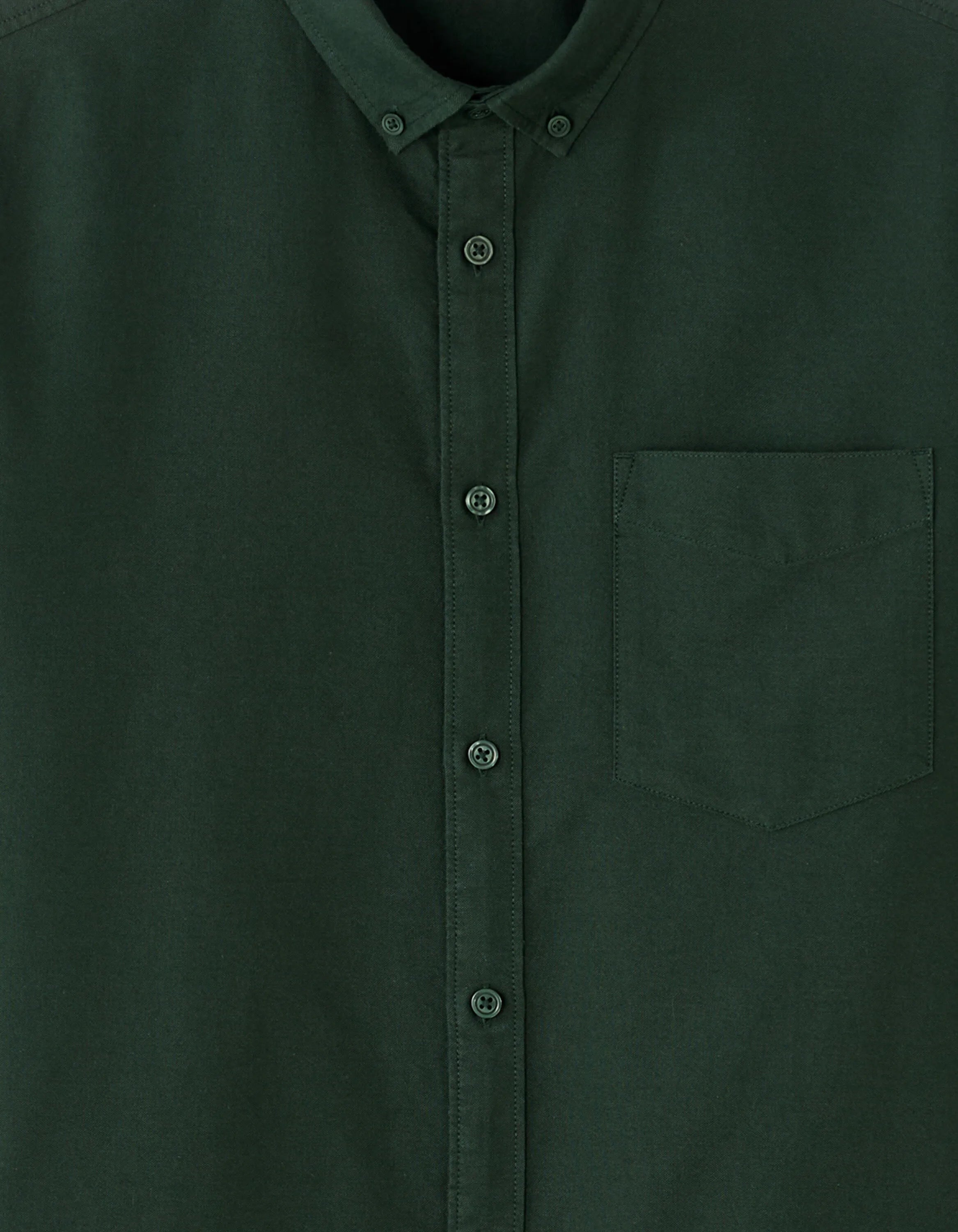 Celio_Vert Fonce_Regular Fit 100% Cotton Oxford Shirt_DAXFORD_VERT FONCE_05