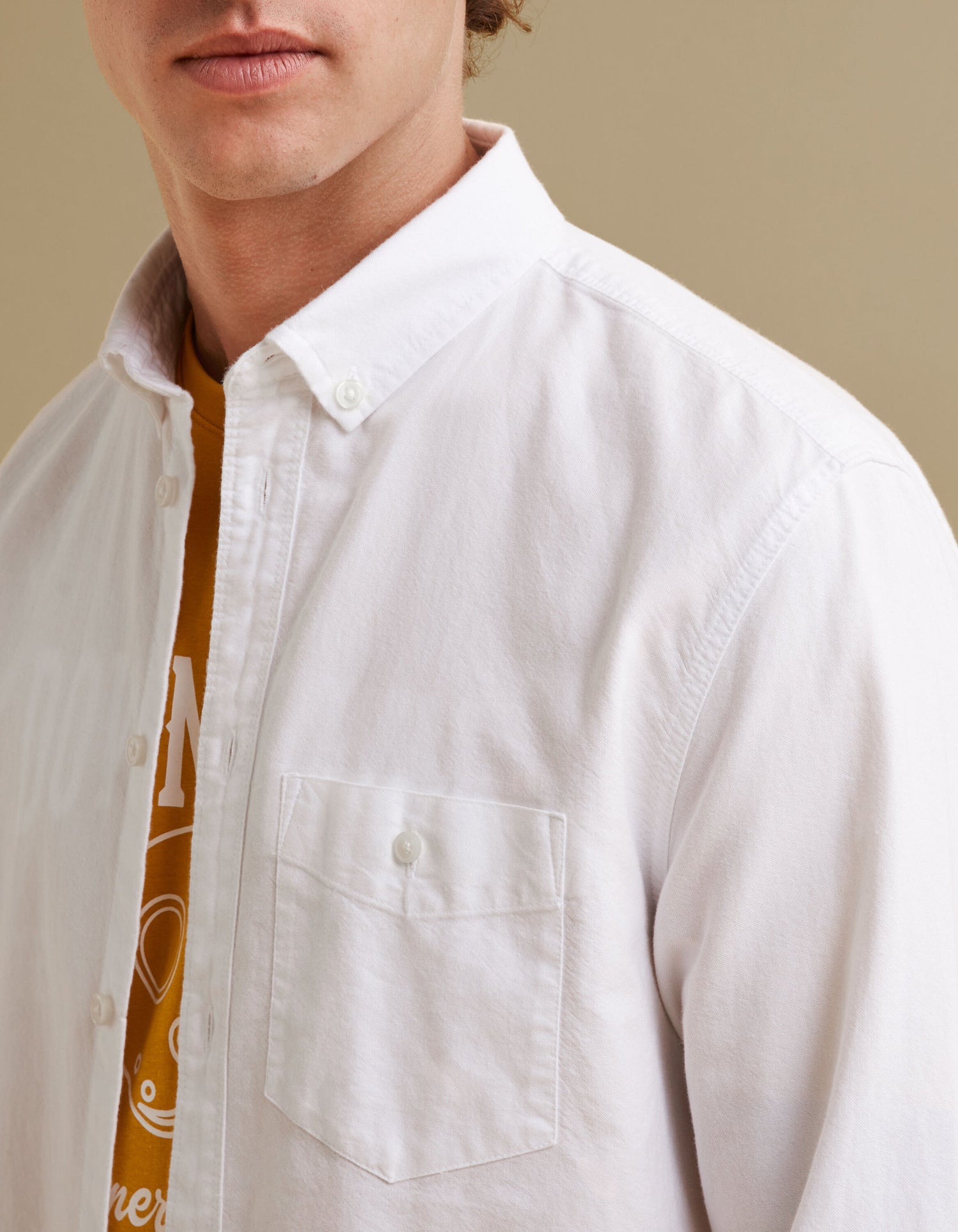 Regular Shirt In Oxford Cotton - White_05