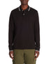 Celio_Black Long-Sleeved Cotton PiquŽ Polo Shirt_DECOLML_BLACK_01