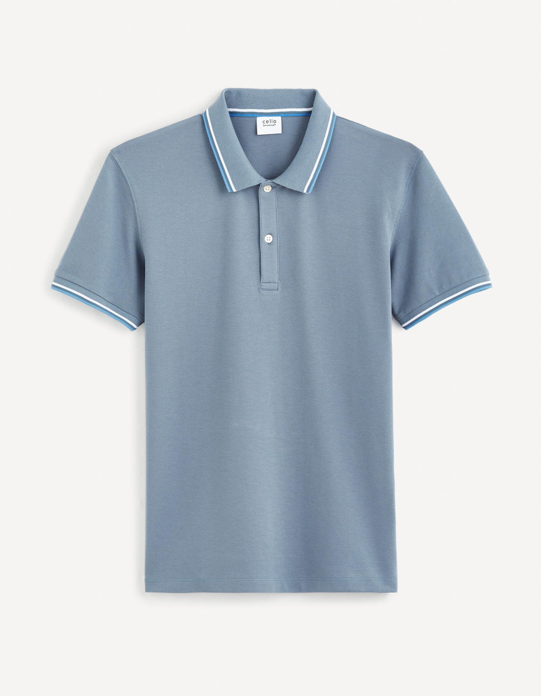 Slim Pique Polo Shirt_DECOLRAYEB_BLUE STONE_01